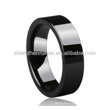 Vente en gros anneaux en céramique en similicuir noir anneaux anneaux pour femmes anneaux de mode bijoux accessoires fabricant de bijoux en Chine